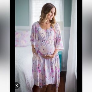 Anais Baby Be Mine Maternity Nightgown and matching robe
